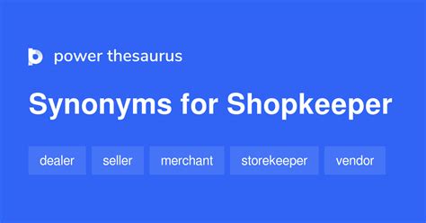 shopkeeper synonym